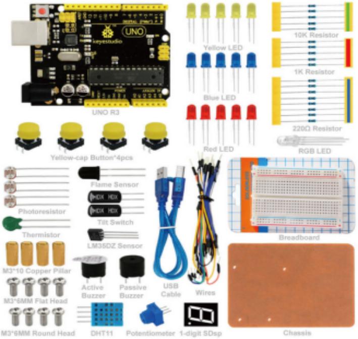 [KS0070] Keyestudio UNO R3 Breadboard kit for Arduino