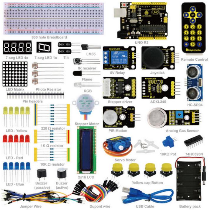 [KS0075] keyestudio advanced study kit with UNO R3 for Arduino Starter