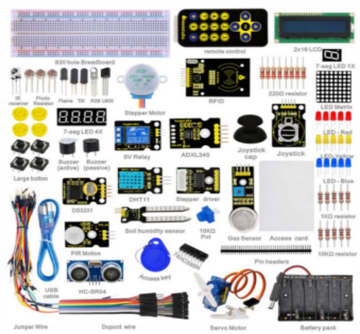 [KS0077] keyestudio super learning kit for Arduino Starter ( Arduino Main board not included)