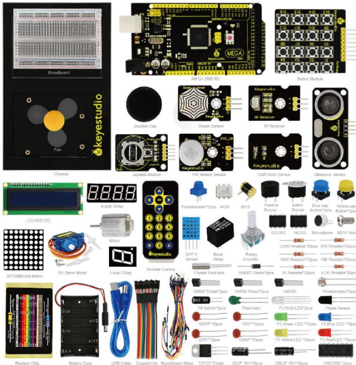 [KS0082] Keyestudio Maker learning kit for Arduino starter with MEGA 2560 R3