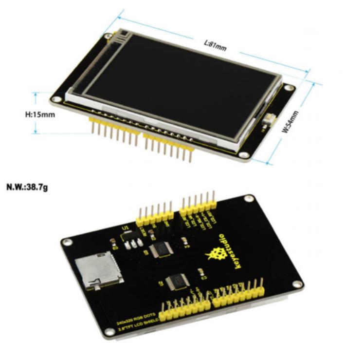 [KS0257] 2.8 touch screen SHIELD