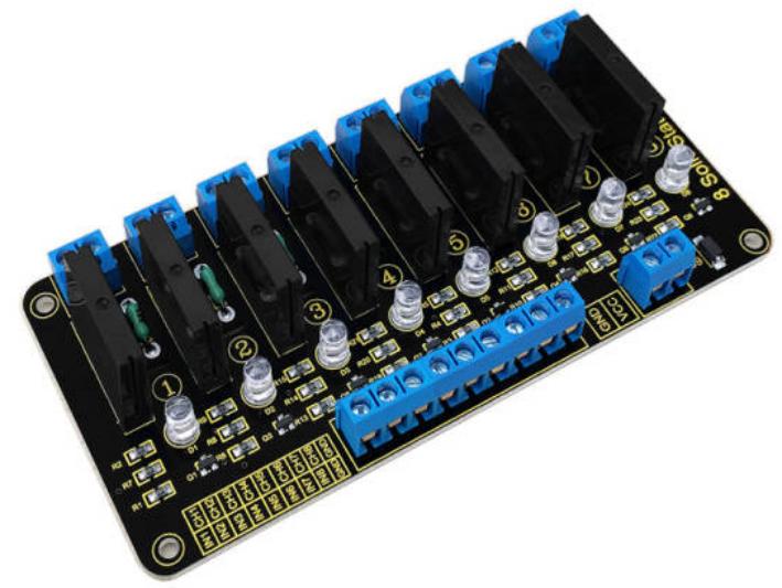 [KS0266] Keyestudio Eight Channel Solid-State Relay Module