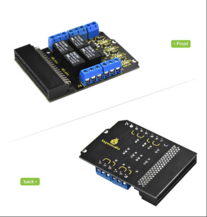 [KS0293] Keyestudio micro bit Relay Breakout Board