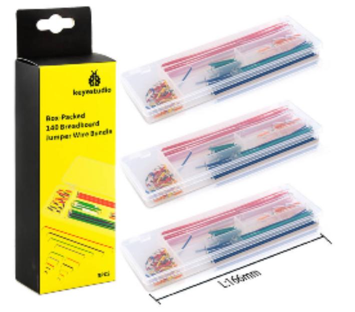 [KS0334] Keyestudio Box-Packed 140 Breadboard Jumper Wire Bundle 3PCS