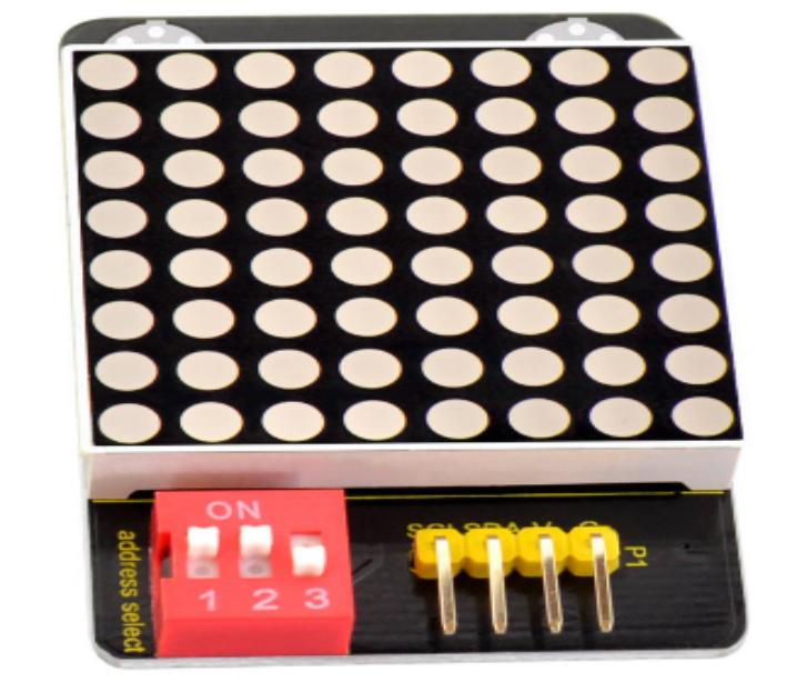 [KS0396] KS0396 keyestudio 8x8 LED Matrix Module I2C Address Select