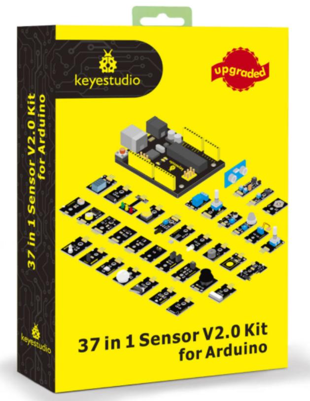 [KS0400] keyestudio New Sensor Starter V2.0 Kit with UNO R3 Board 37 in 1 Box for Arduino