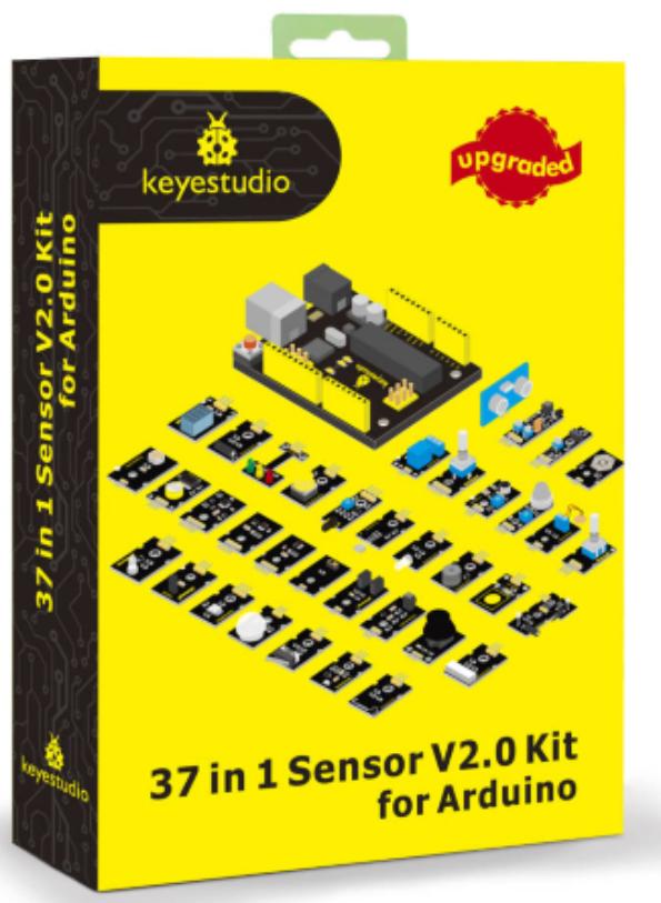 [KS0401] keyestudio New Sensor Starter V2.0 Kit with Mega 2560 r3 37 in 1 Box for Arduino