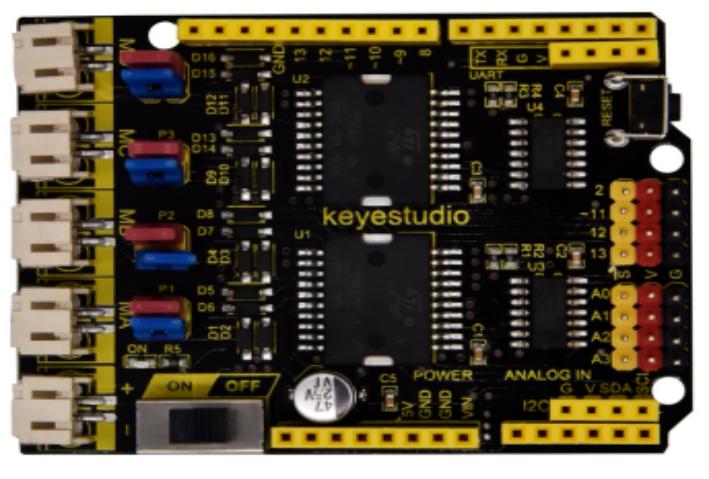 [KS0448] Keyestudio 4- channel L 298P motor drives shield