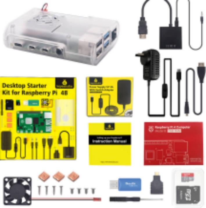 [KS3012] Raspberry Pi 4B complete kits with AU plug power supply (with Raspberry Pi 4GB)