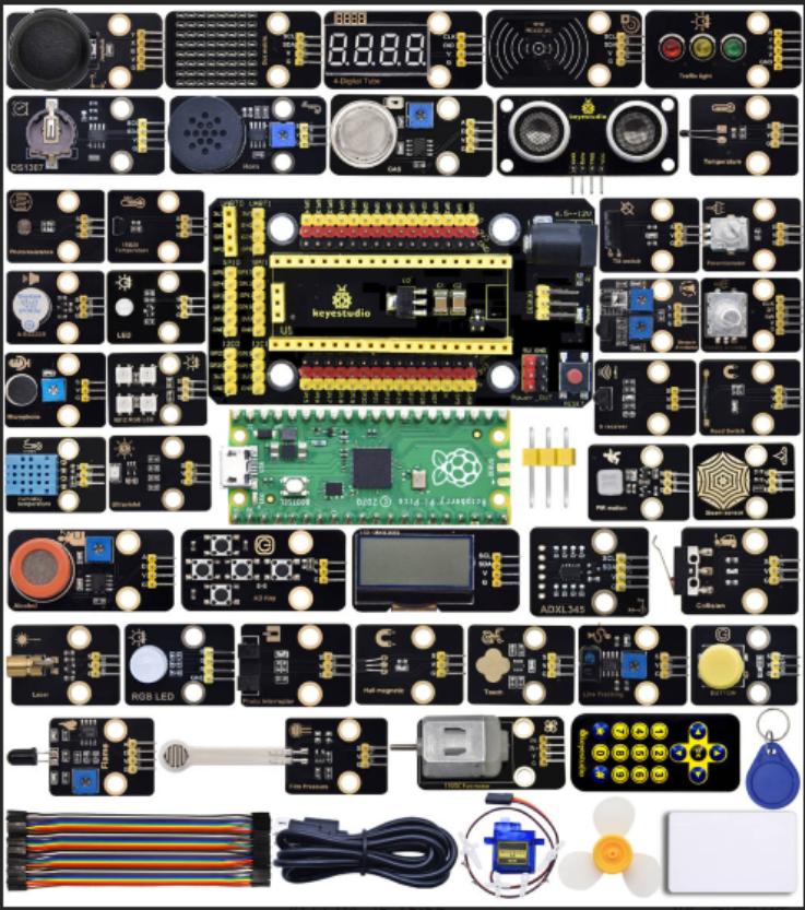 [KS3024] Keyestudio Raspberry Pi Pico 42 in 1 Sensor Kit