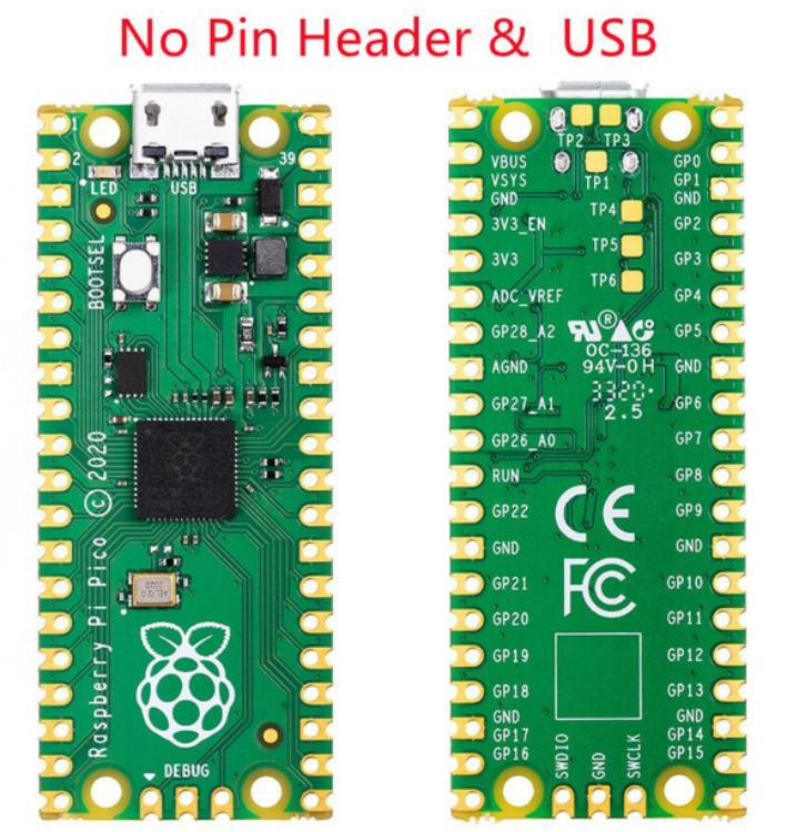 [SMP0091] Raspberry Pi Pico without Pin Header and USB Cable