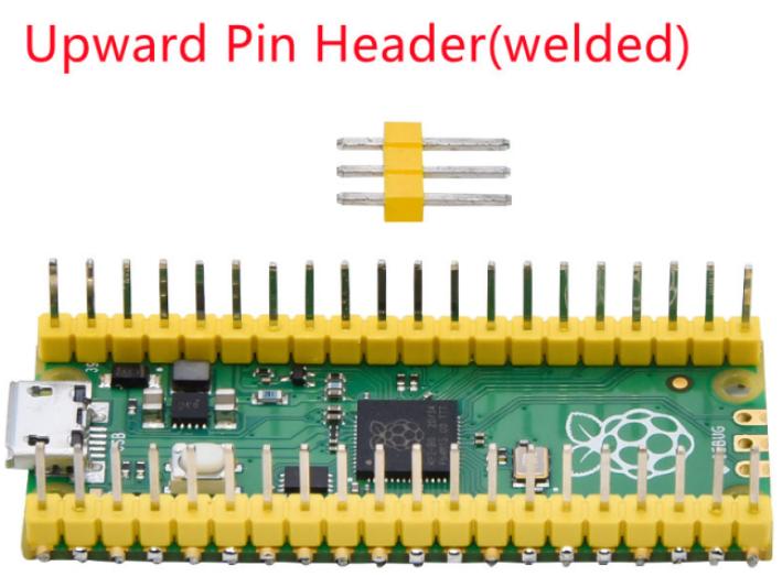 [SMP0094] Raspberry Pi Pico with upward soldered pin header