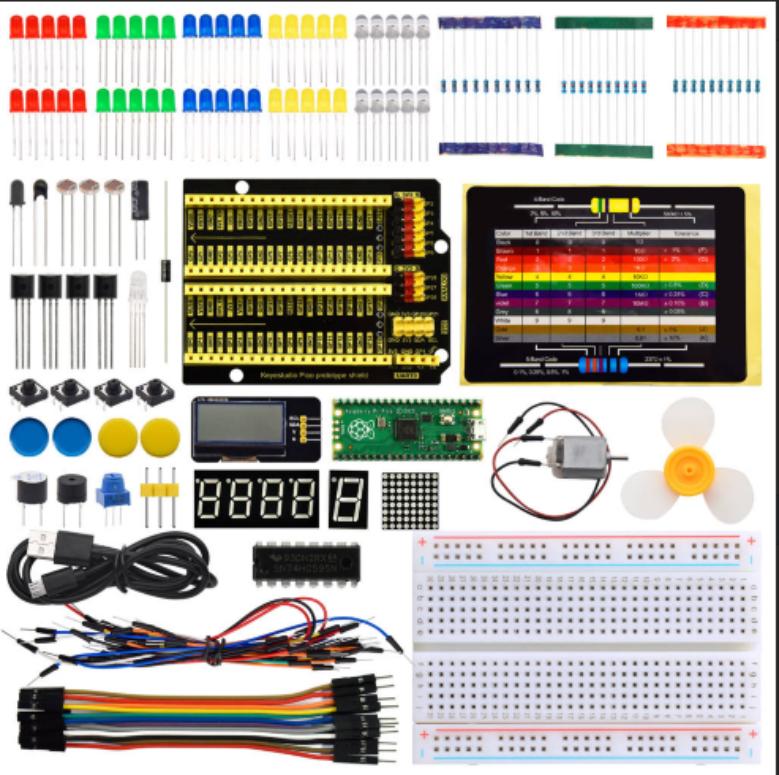 [KS3026] Keyestudio Raspberry Pi Pico Learning Kit Basic Edition