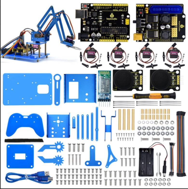 [KS0488X] Keyestudio 4DOF Robot Mechanical Arm Arduino Learning Kit.