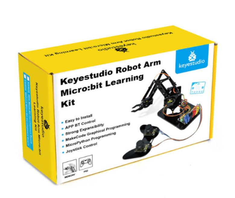 [KS4038] keyestudio Robot Arm Micro bit Kearning Kit （with Micro bit Board)