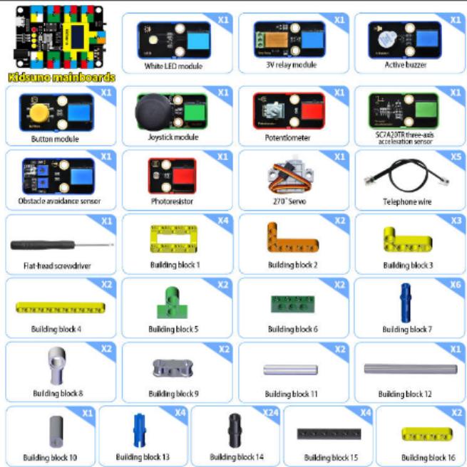 [KD3023] STEM Electronic Building Blocks Smart Fan Kit (with ESP32 board) (E)