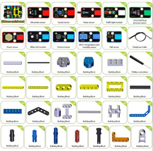 [KD3024] STEM Electronic Building Blocks Mini Meteorological station kit (U)